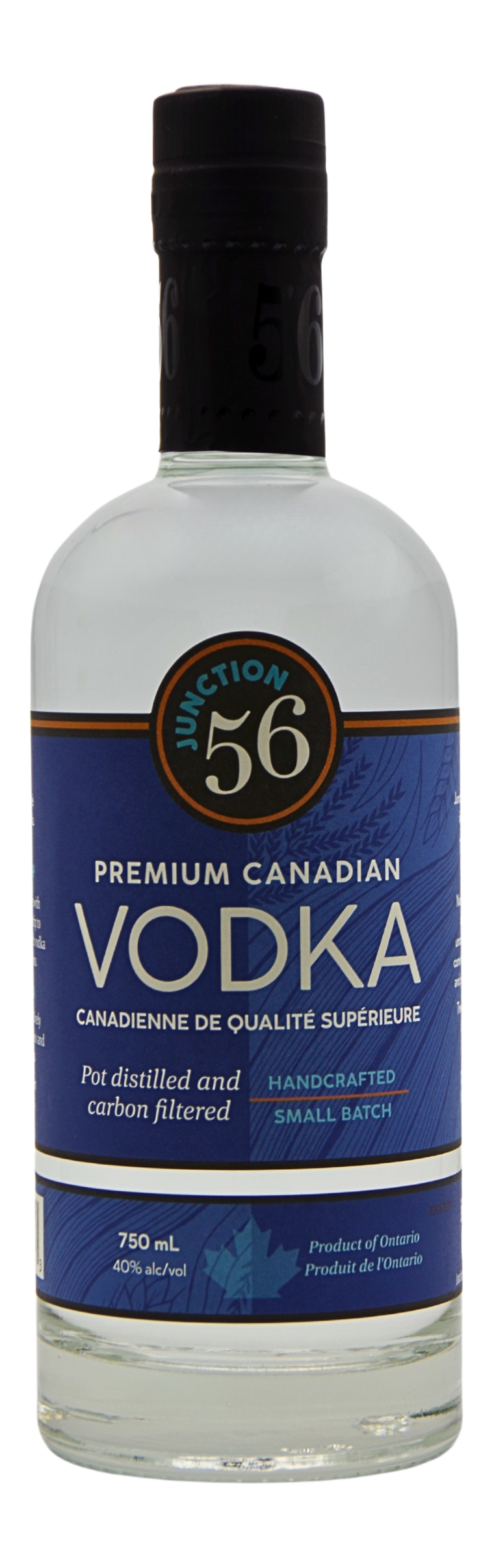 Vodka 750ml | Junction 56 Spirits, proudly produced in Stratford